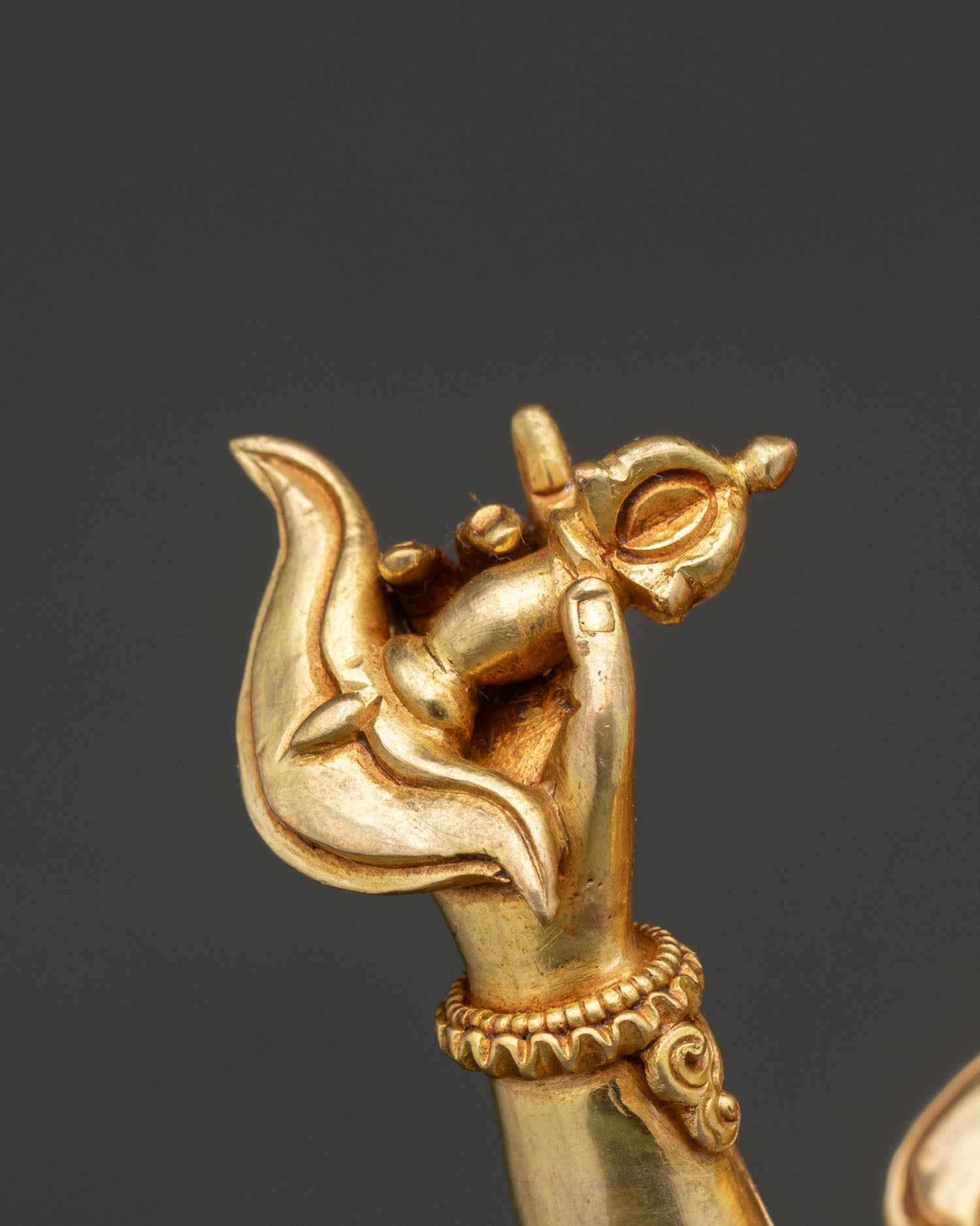 Dorje Phagmo Statue | 24K Gold Fire-Gilded Copper Artwork