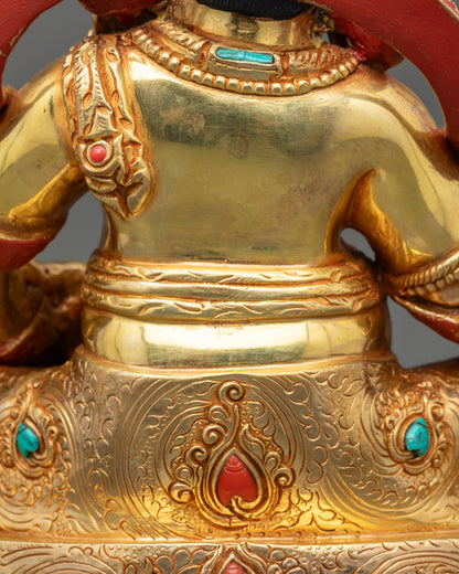Yellow Dzambhala Statue | Wealth Deity of Abundance and Prosperity