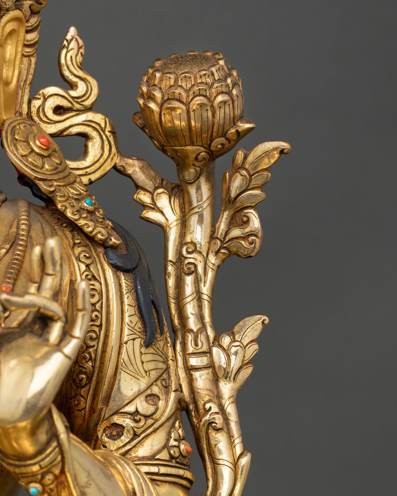 Green Tara Statue | Handmade Buddhist Deity from Nepal