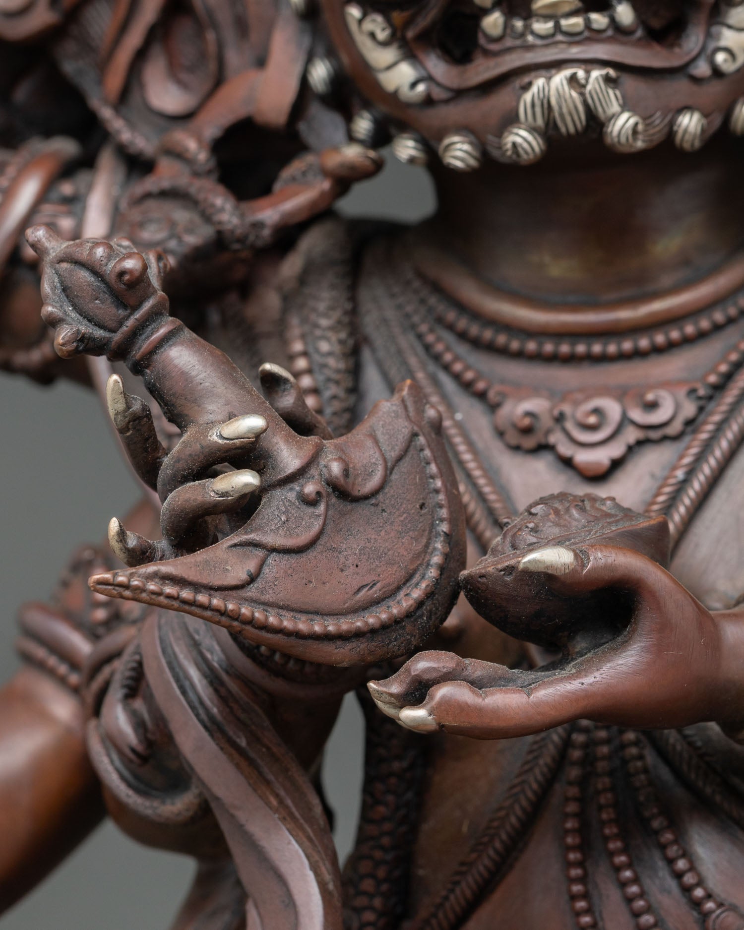 Six-Armed Mahakala Statue | Dharma Protector Deity Sculpture