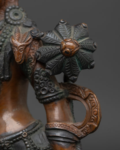 Sacred Chenrezig Statue in Standing Posture | Handcrafted Himalayan Art