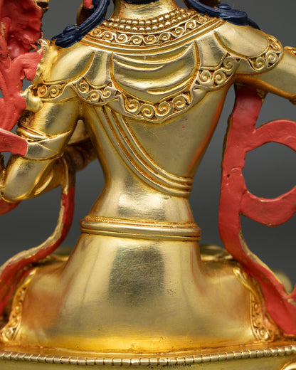 Handmade Manjushri Statue | Sacred Nepalese Artwork
