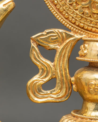 Dharma Chakra with Two Deer – Sacred Buddhist Decor from Nepal