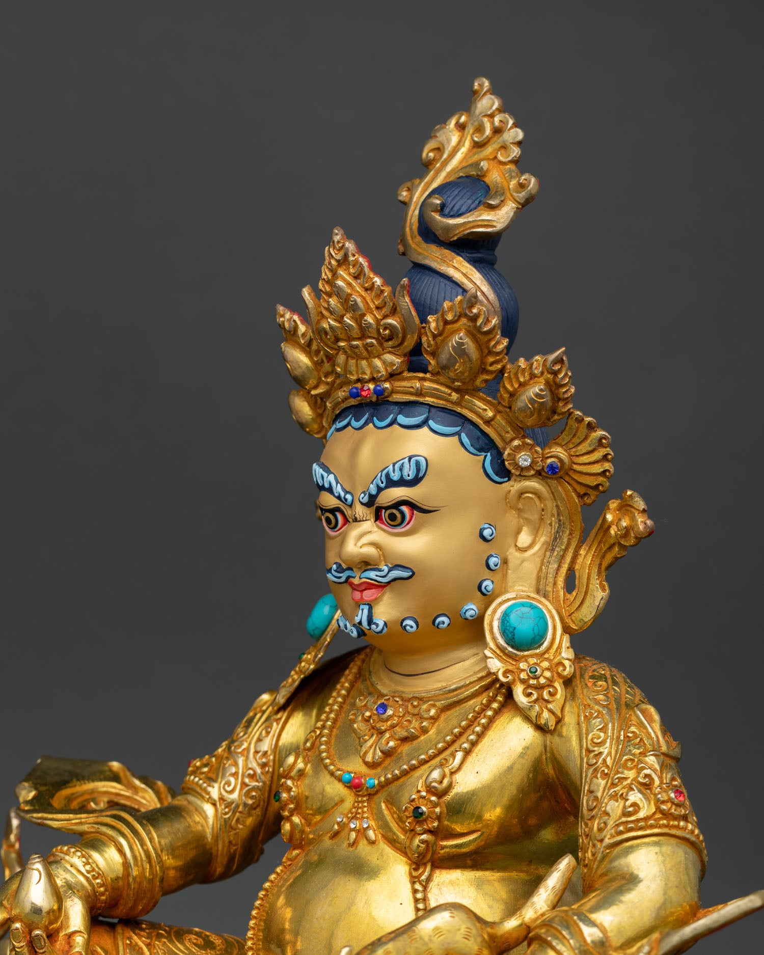 Buddhist Dzambhala Statue | Hand-Carved Lost-Wax Art
