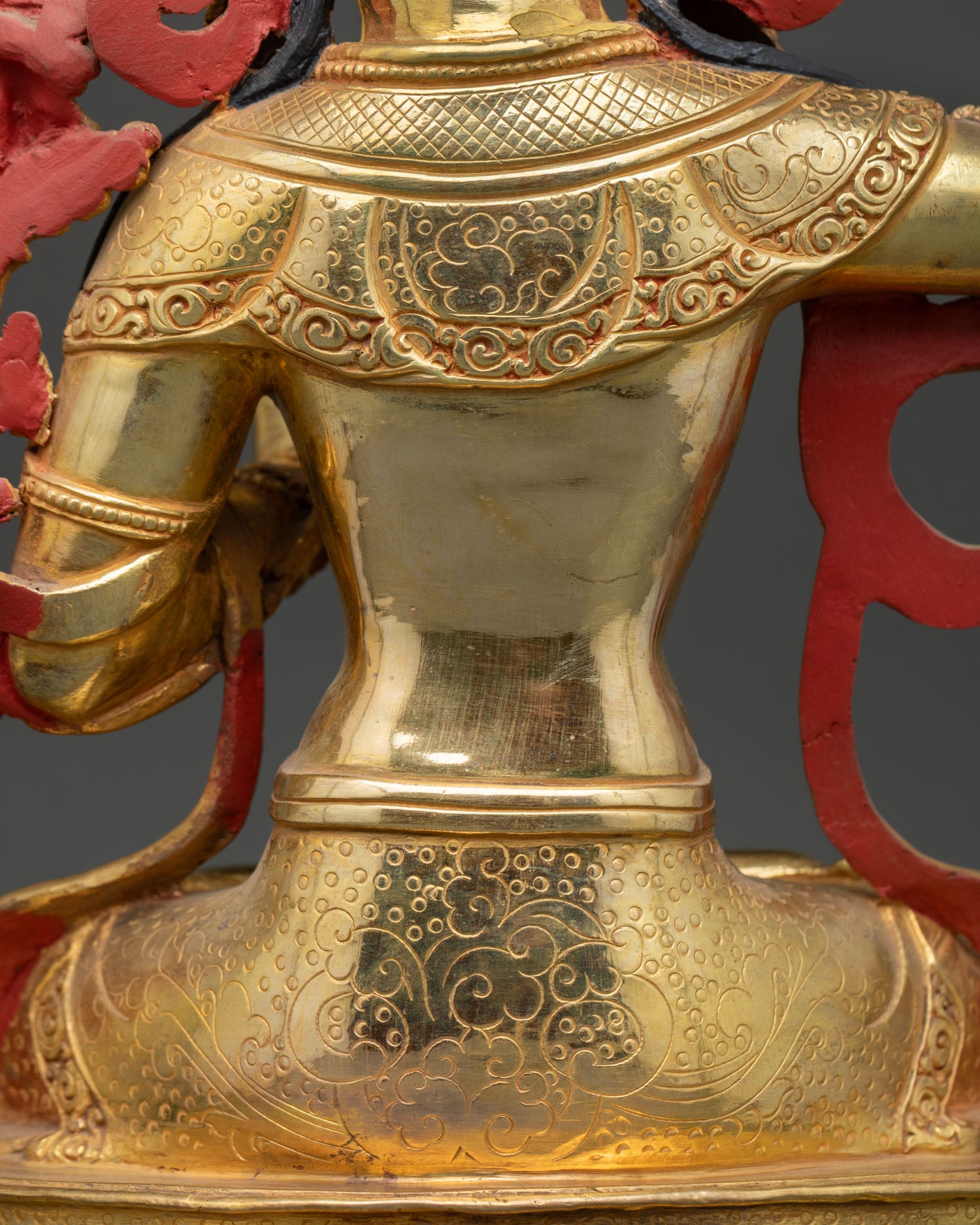 Manjushri Statue | Copper Buddhist Sculpture with Gold Gilding