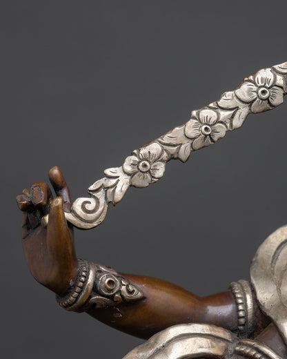 Semi-wrathful Kurukulle Statue | Empowering Tantric Goddess