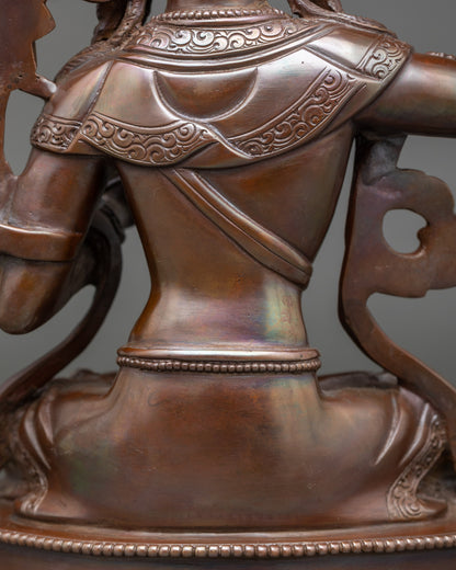 Handmade Nepalese Manjushri Statue – Symbol of Insight and Learning