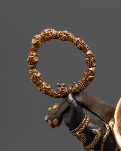 Traditional Vajrayana Six-Armed Mahakala Sculpture | Mahakala Statue