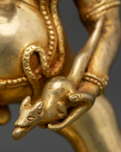 Black Dzambhala Statue | Wealth Protector Deity Art