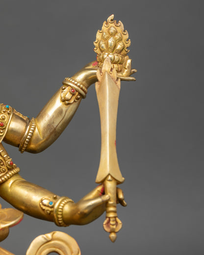 Handcrafted Guhyasamaja Statue – Tantric Deity of Wisdom and Compassion