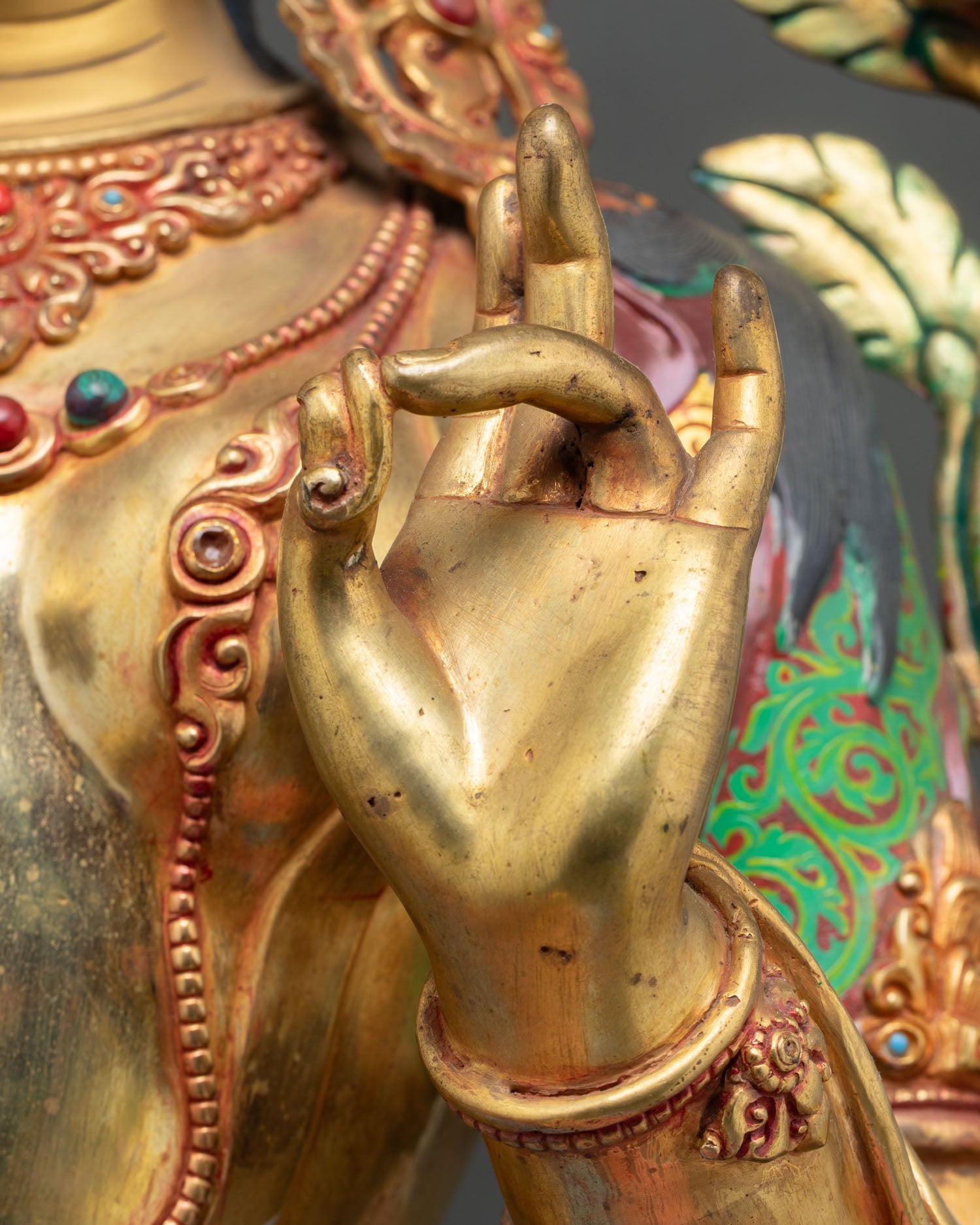 Grand Green Tara Statue - Buddhist Devotional Artwork