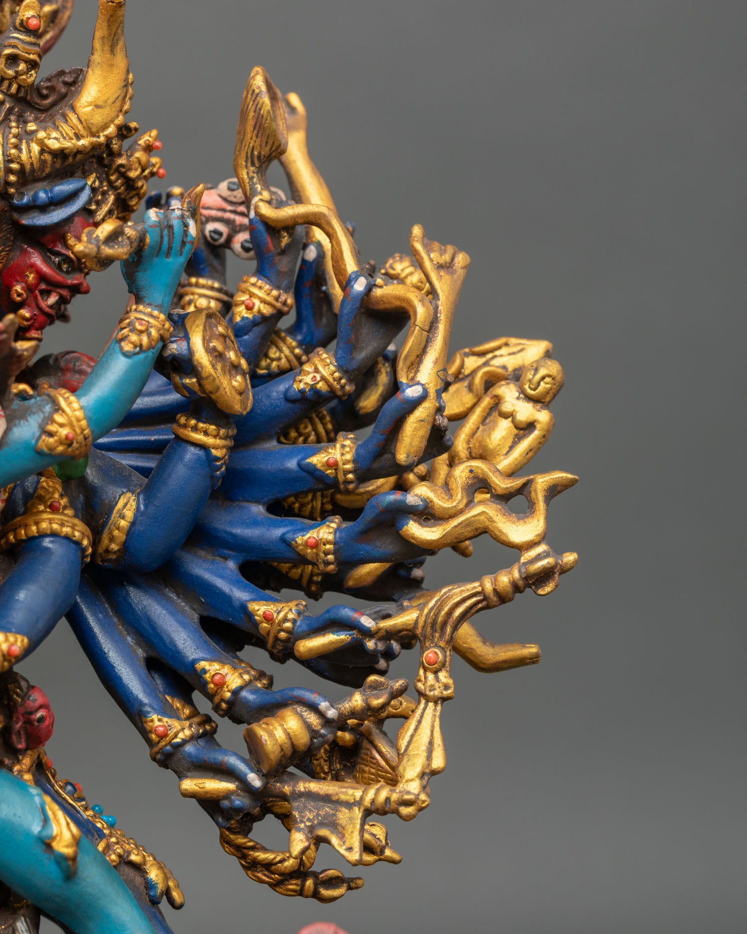 Yamantaka with Consort Sculpture | Traditional Buddhist Art
