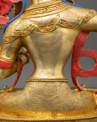 Wisdom Deity Manjushri Statue | Handcrafted Himalayan Sculpture