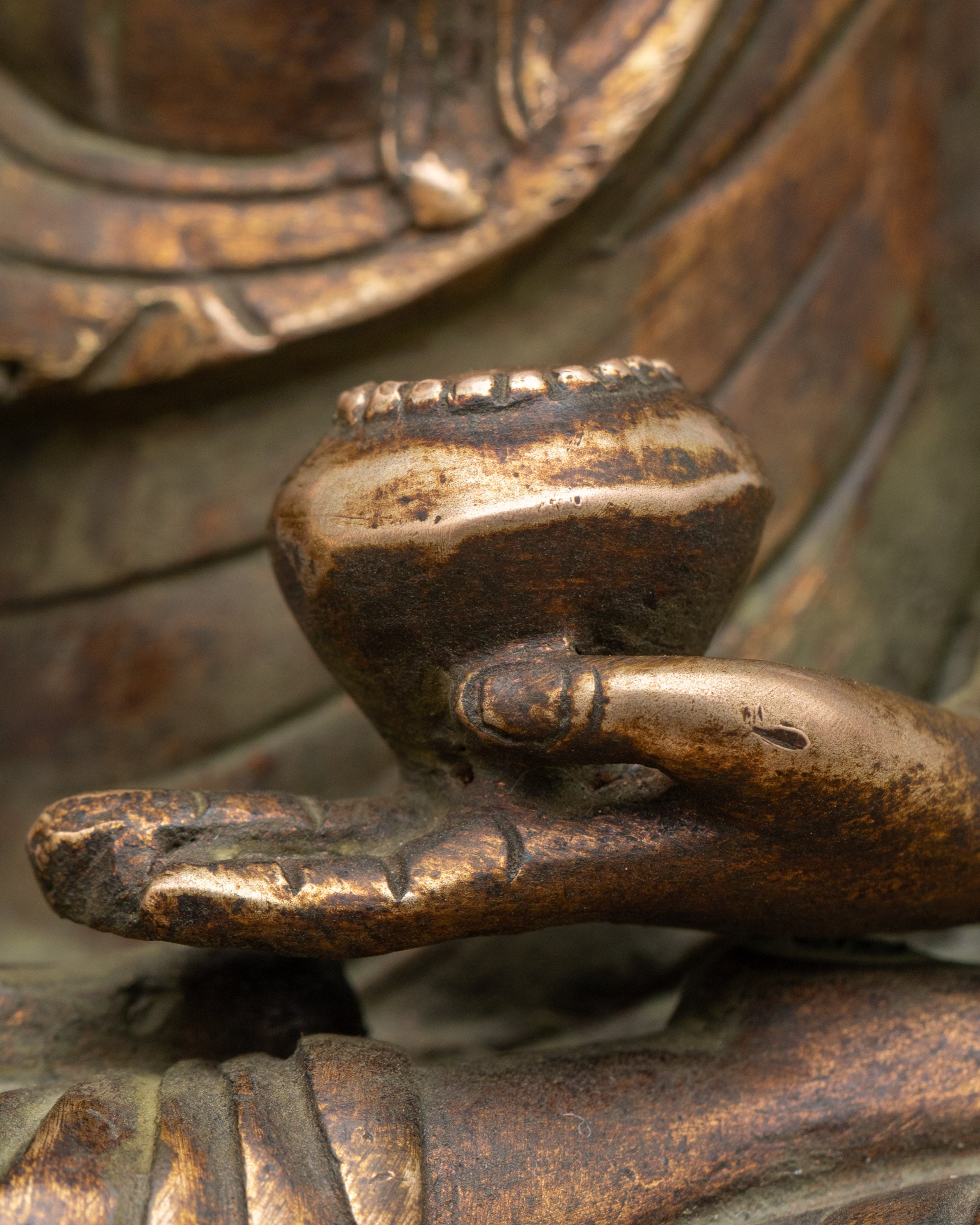 Antique Style Shakyamuni Buddha Statue | Buddhist Collectible