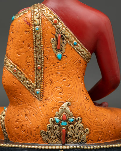 Hand-Painted Amitabha Buddha Statue | Nepali Art & Craft