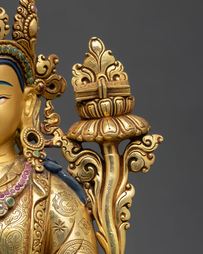 Trisong Detsen Statue | Tibetan Historical Dharma King Figure