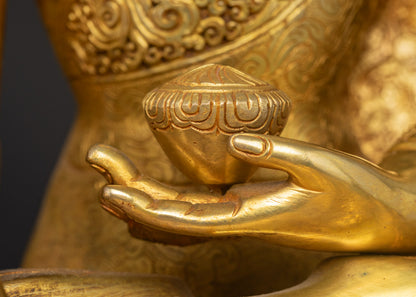 Shakyamuni Buddha Enthroned: Symbol of Enlightenment and Compassion