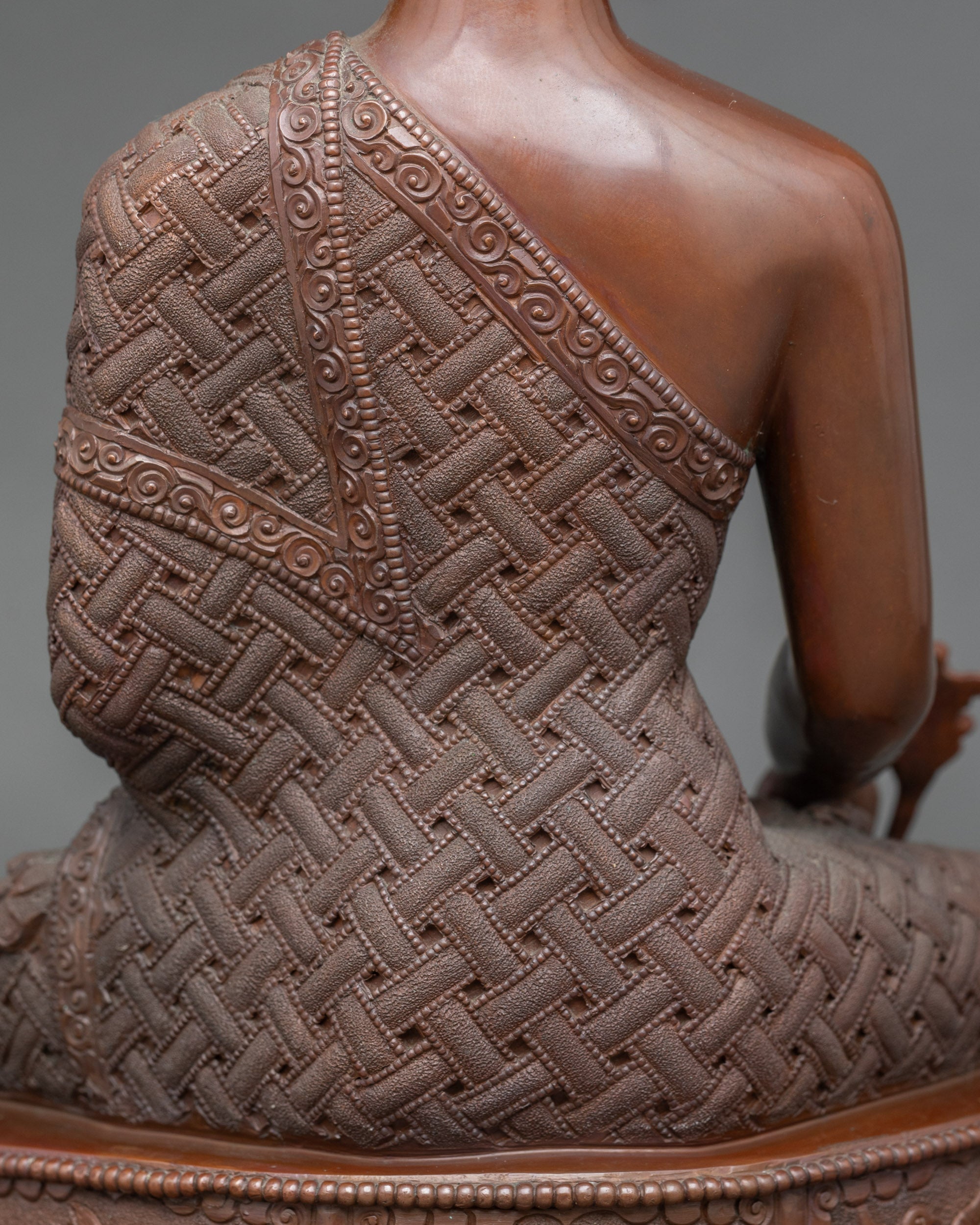 Healing Buddha Statue | Nepalese Copper Sculpture for Devotion