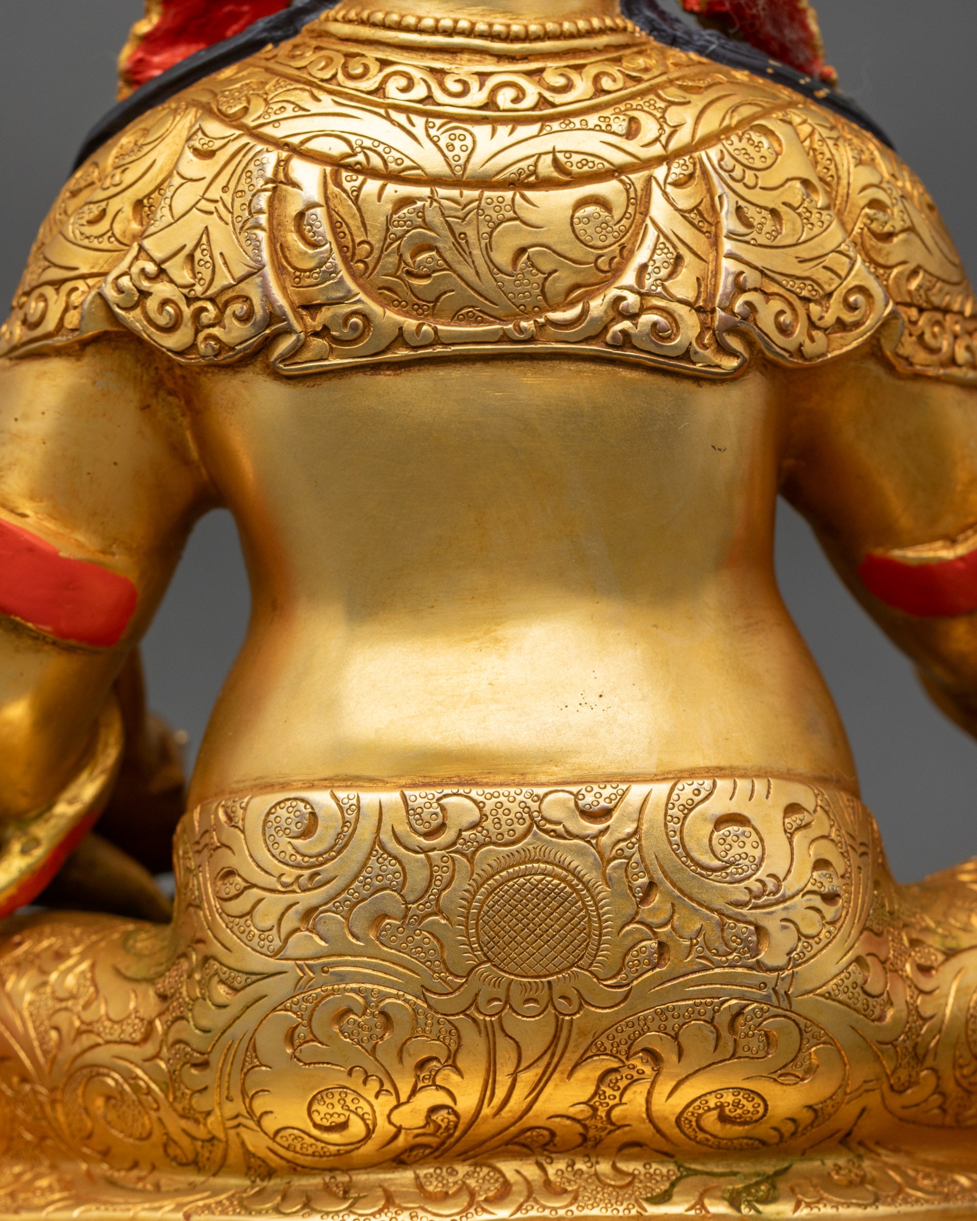 Wealth Dzambhala Statue | 24K Gold Fire-Gilded Nepalese Artwork