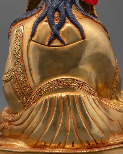 Handcrafted Guru Norlha Statue | Nepalese Buddhist Sculpture