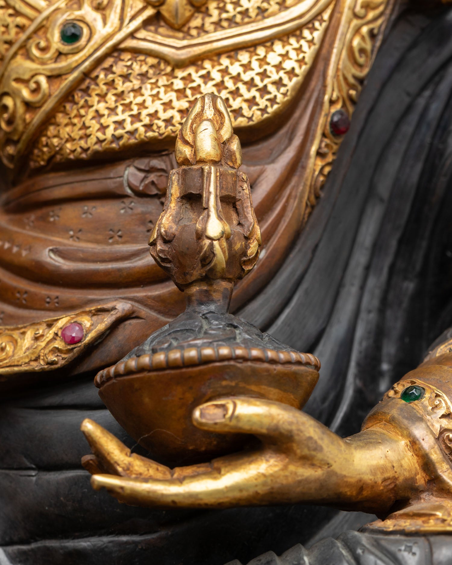 Guru Rinpoche Statue for Altar Decor | Handmade in Nepal