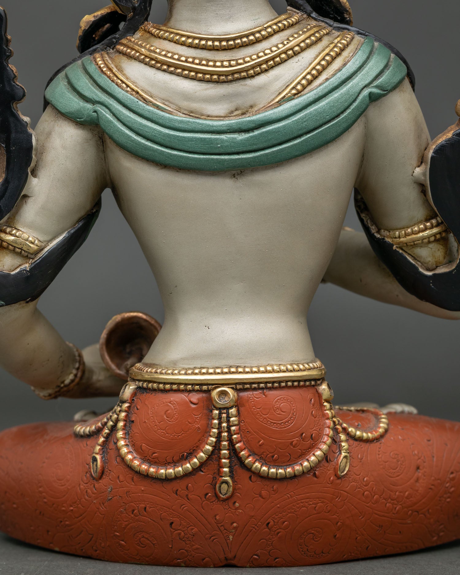 Multicolor Vajrasattva Statue | Karma Purification Buddha Sculpture