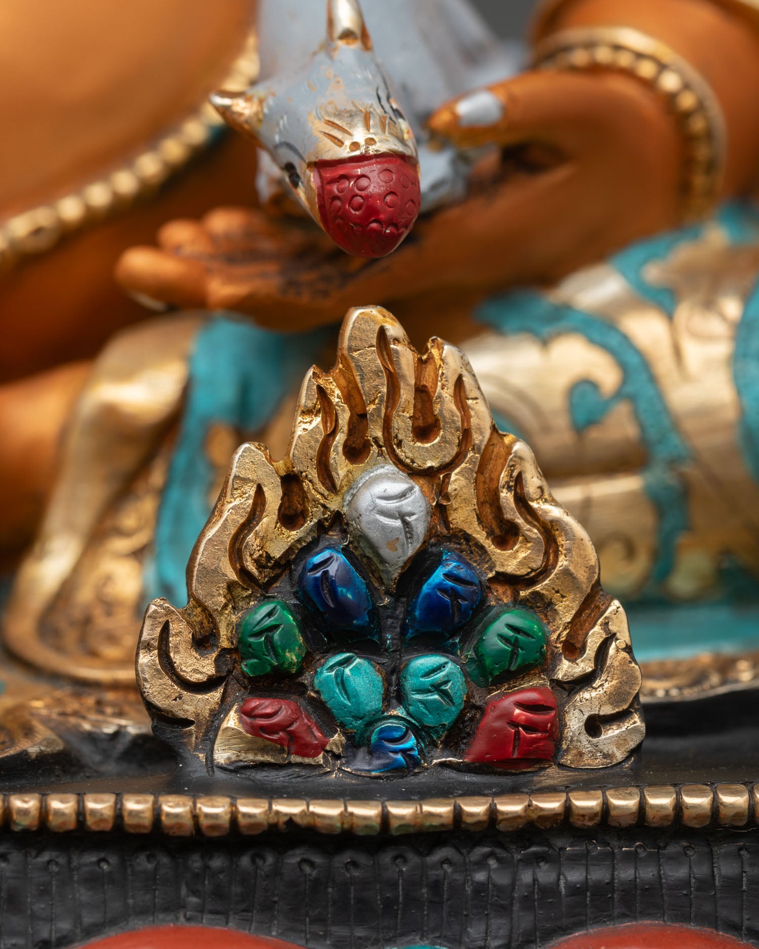 Dzambhala Statue | Handpainted Buddhist Sculpture Nepal