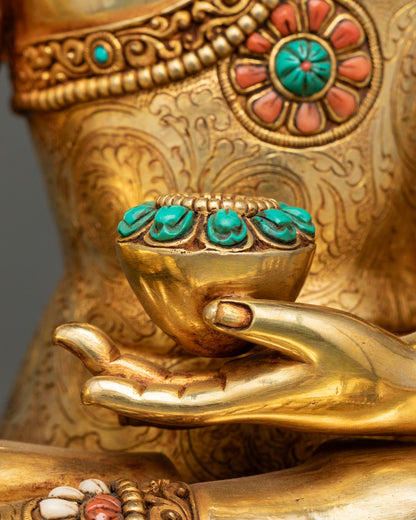 Buddha Shakyamuni Statue | Buddhist Meditation Art from Nepal