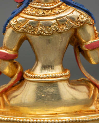 Vajrasattva Statue | Handmade Nepalese Buddhist Copper Sculpture