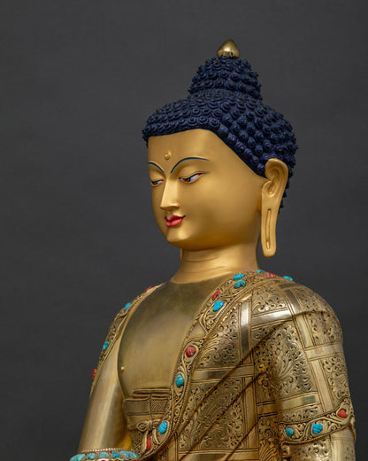 Extra Large Shakyamuni Buddha Statue - Rare Historical Buddha Figurine