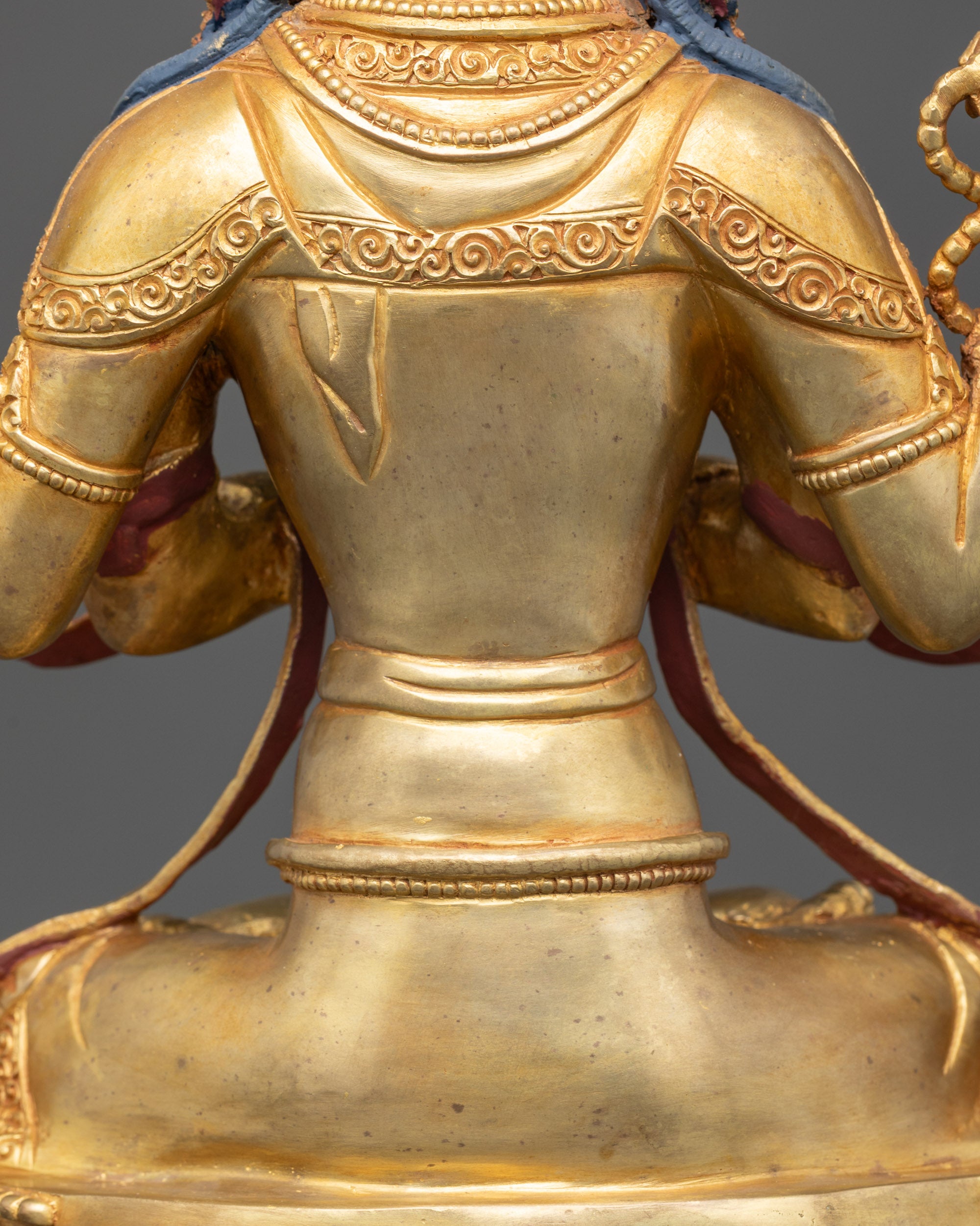 Chenrezig Sculpture | Tibetan Compassionate Bodhisattva from Nepal