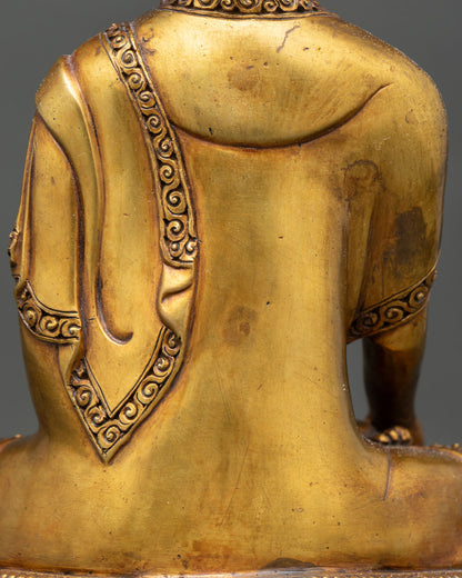Shakyamuni Buddha Statue | Antique Newari Craftsmanship