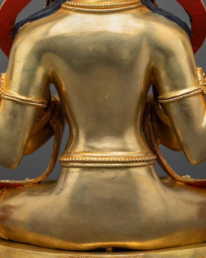 Four-Armed Chenrezig Avalokiteshvara Statue | Tibetan Buddhist Art