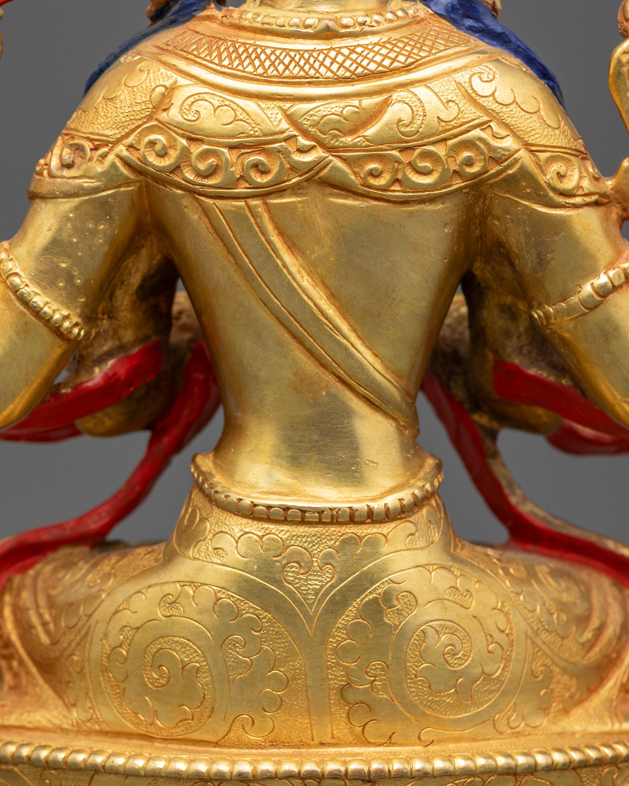 Handcrafted Meditation Sculpture of Chenrezig | Handicrafted Statues