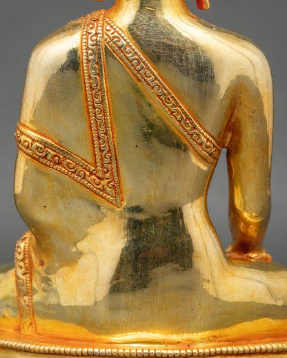 Shakyamuni Buddha Statue | Handcrafted 24K Gold-Gilded Nepalese Artwork