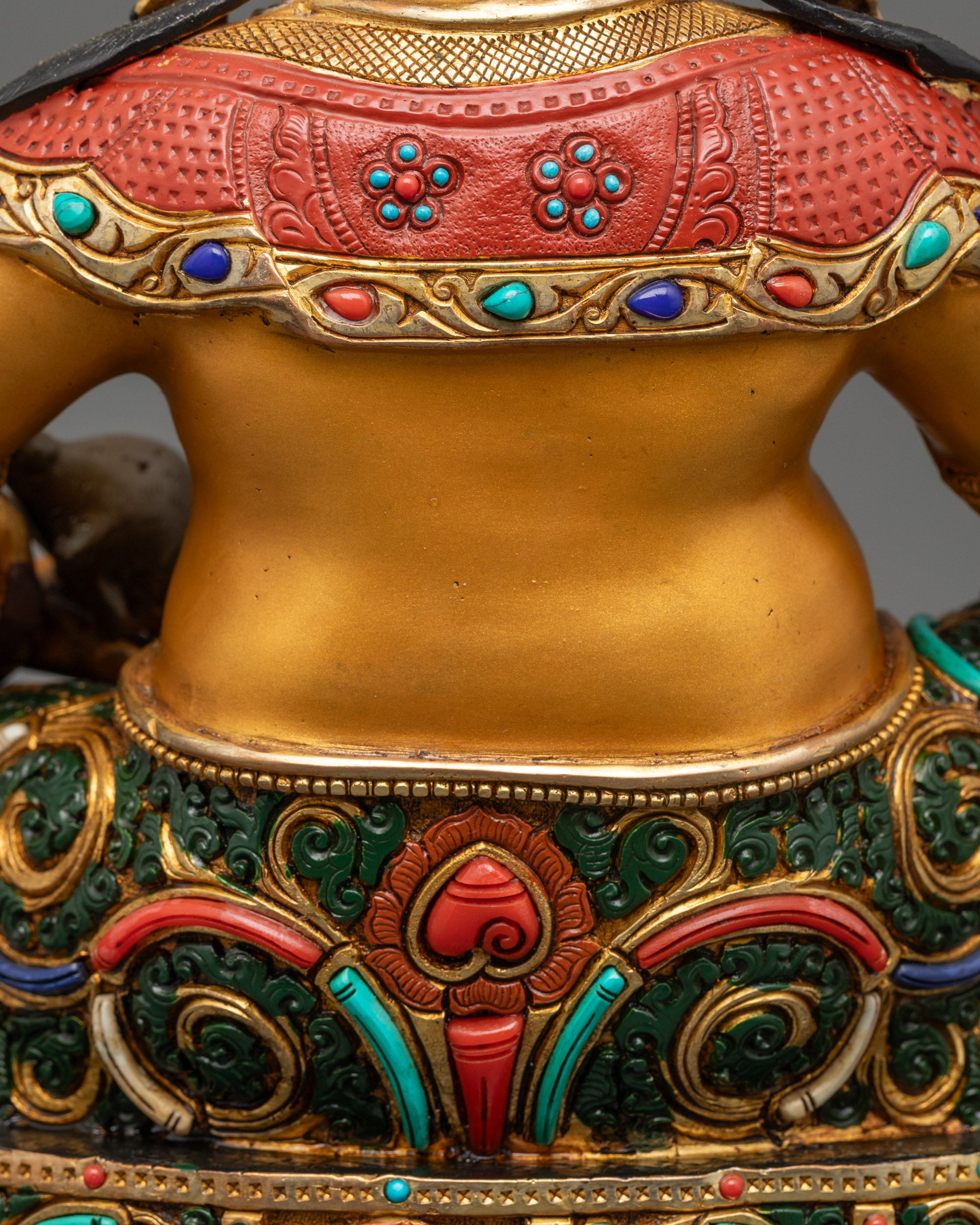 Dzambhala Sculpture | Spiritual Nepalese Copper Statue for Blessings