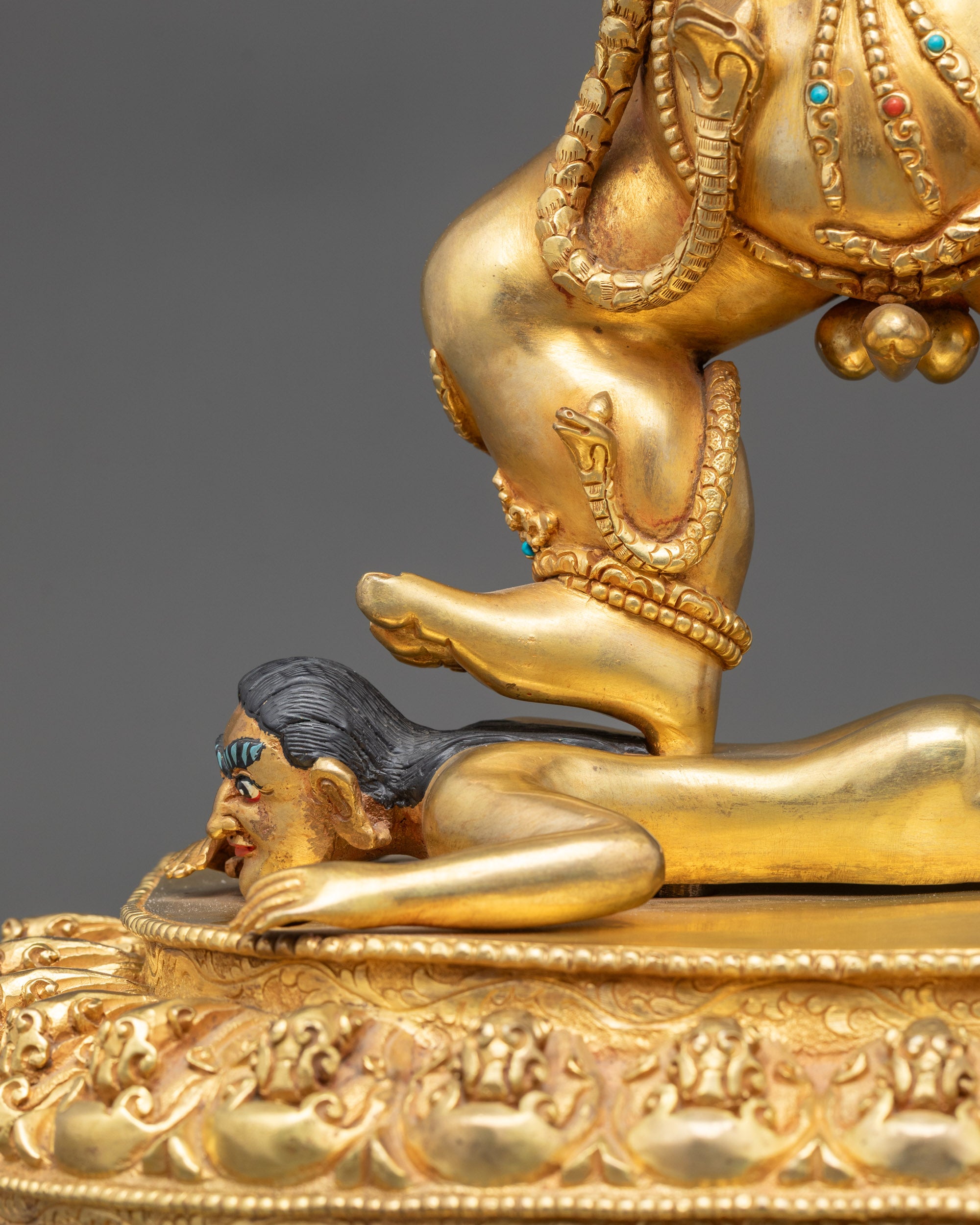 Premium Nagpo Dzambhala Statue | Tantric Buddhist Deity for Abundance