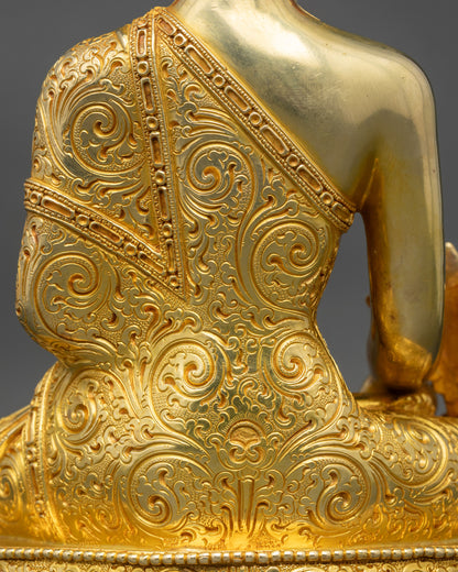 King of Medicine Bhaisajyaguru Statue | Nepalese Sculpture for Healing