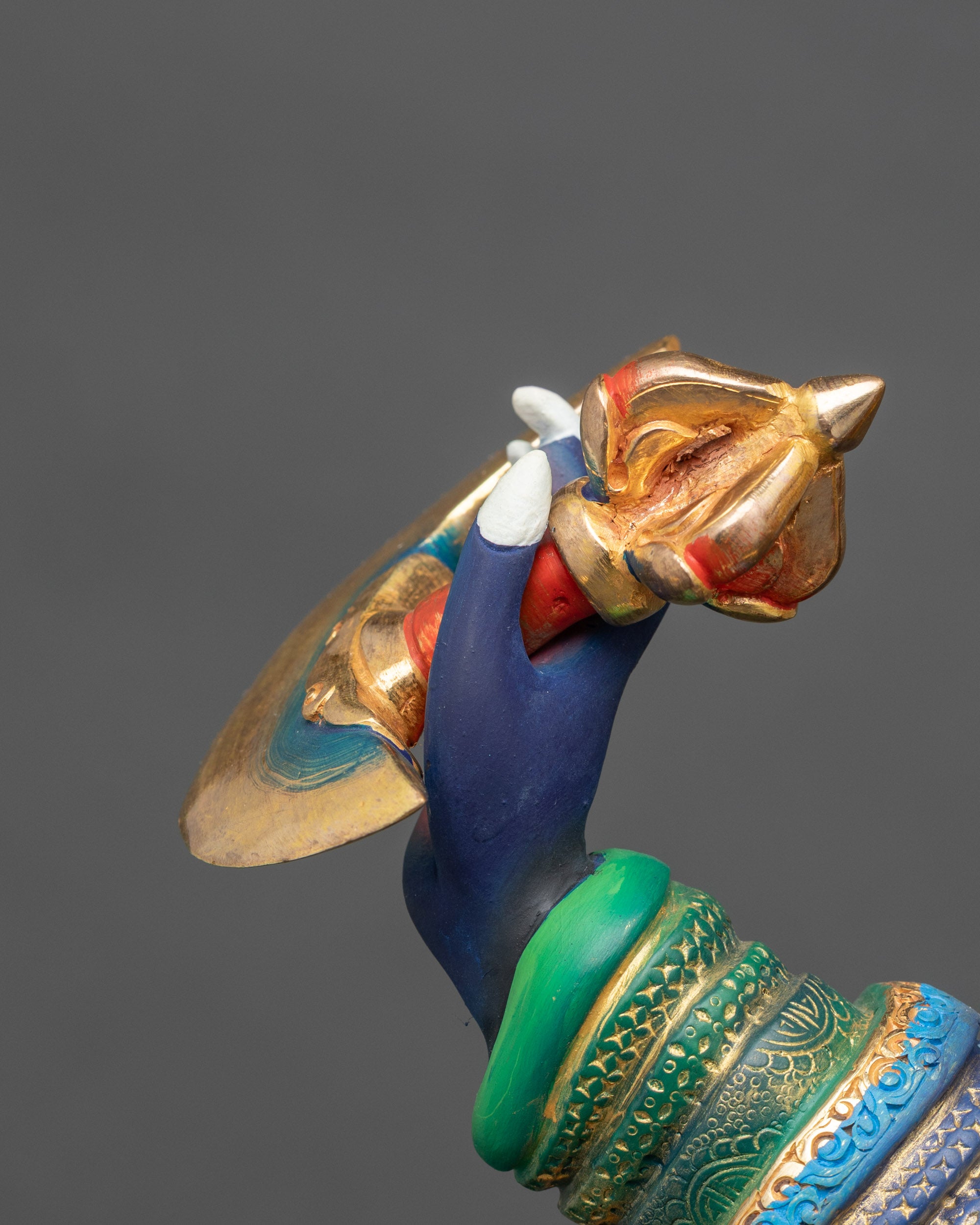 Wrathful Mahakala Bernagchen Statue | Fierce Protector Figurine