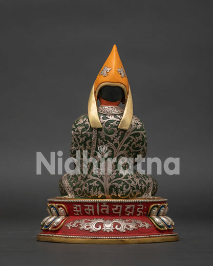 Tsongkhapa Statue Set – Tibetan Gelug Masters Figurine Collection