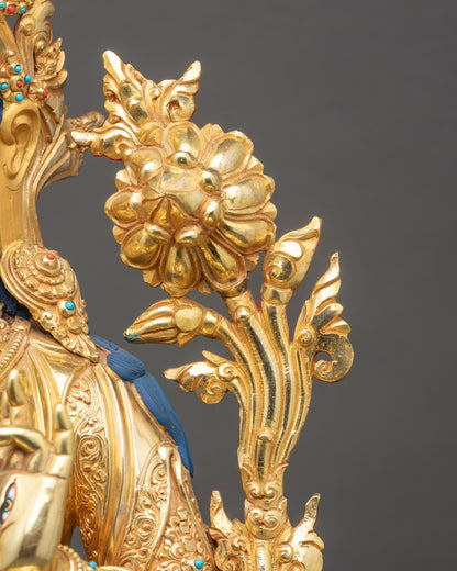 Healing White Tara Altar Statue | Sacred Nepalese Goddess Figurine