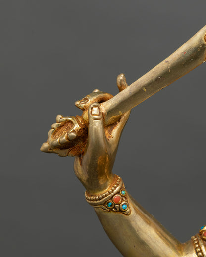 Manjushri Statue – Himalayan Spiritual Sculpture from Nepal