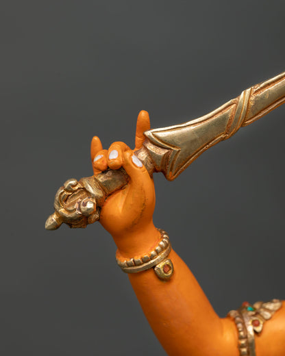 Manjushree Wisdom Deity Statue | Buddhist Spiritual Decor