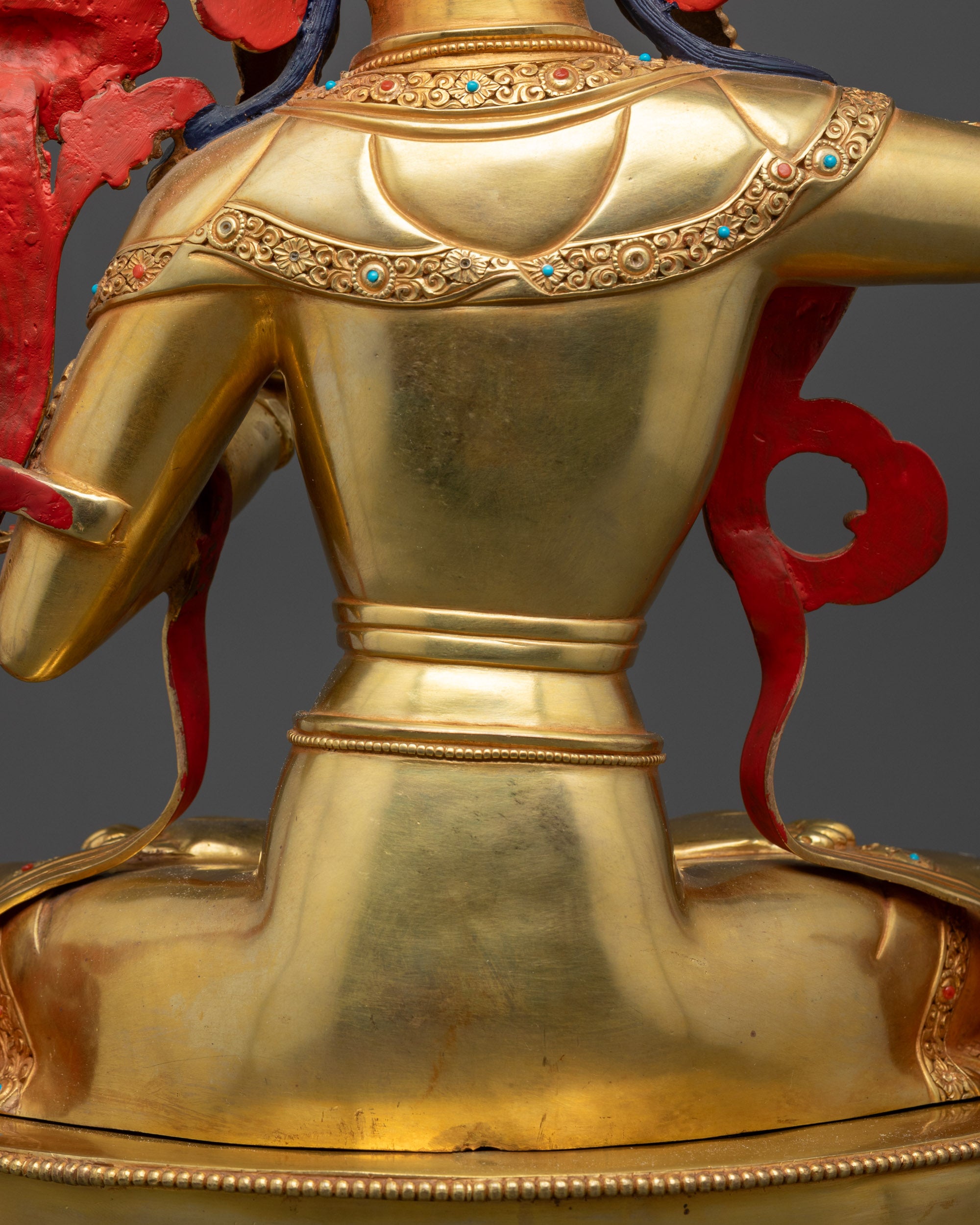 Awaken Wisdom with Monju Bosatsu Statue | Nepalese Handcrafted Artwork