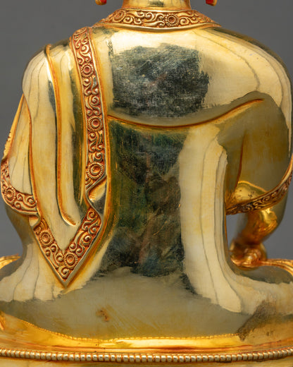 Buddha Figurine | 24K Gold Fire-Gilded Handmade Statue