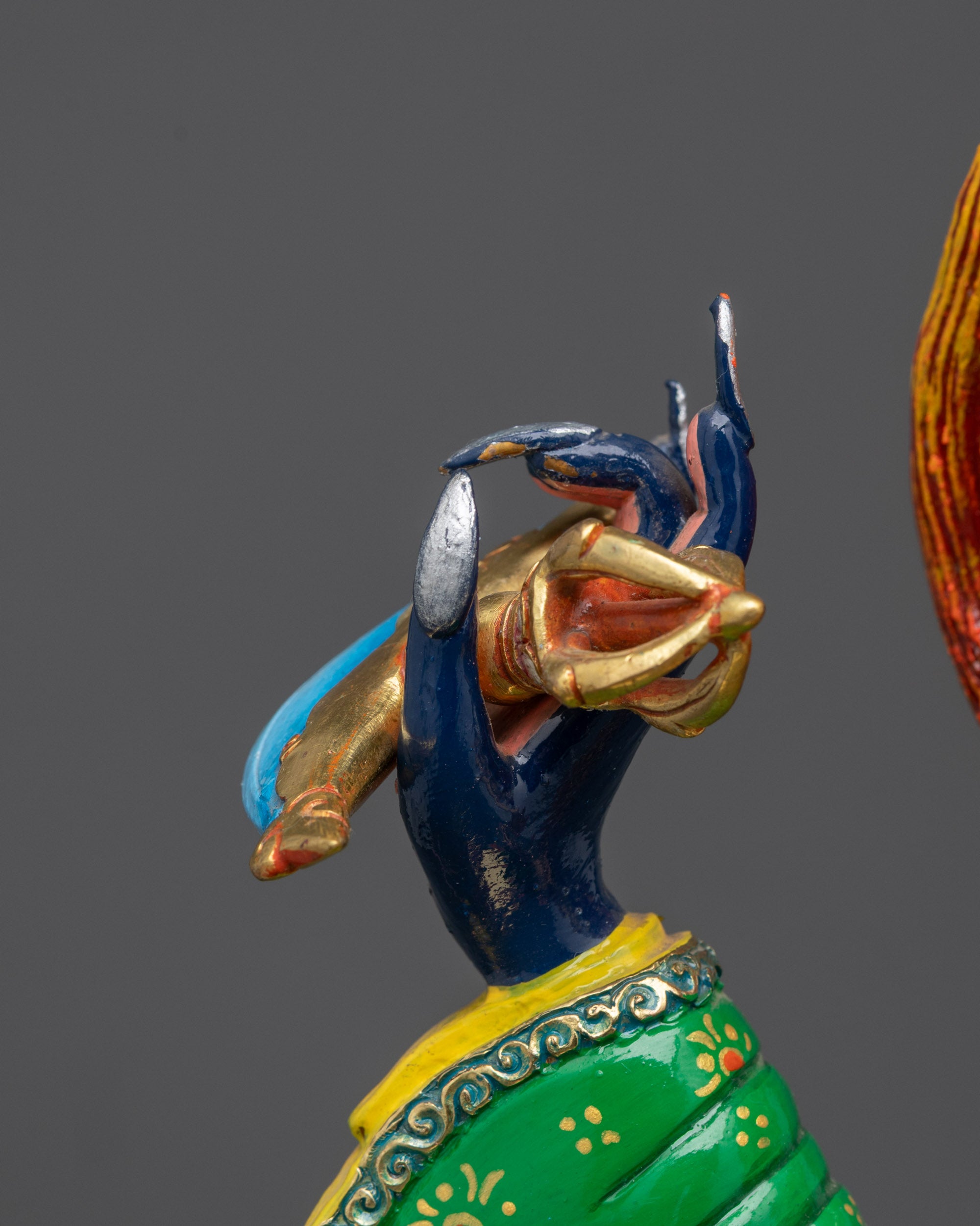 Mahakala Bernagchen Statue | Lost Wax Crafted Wrathful Deity Nepal