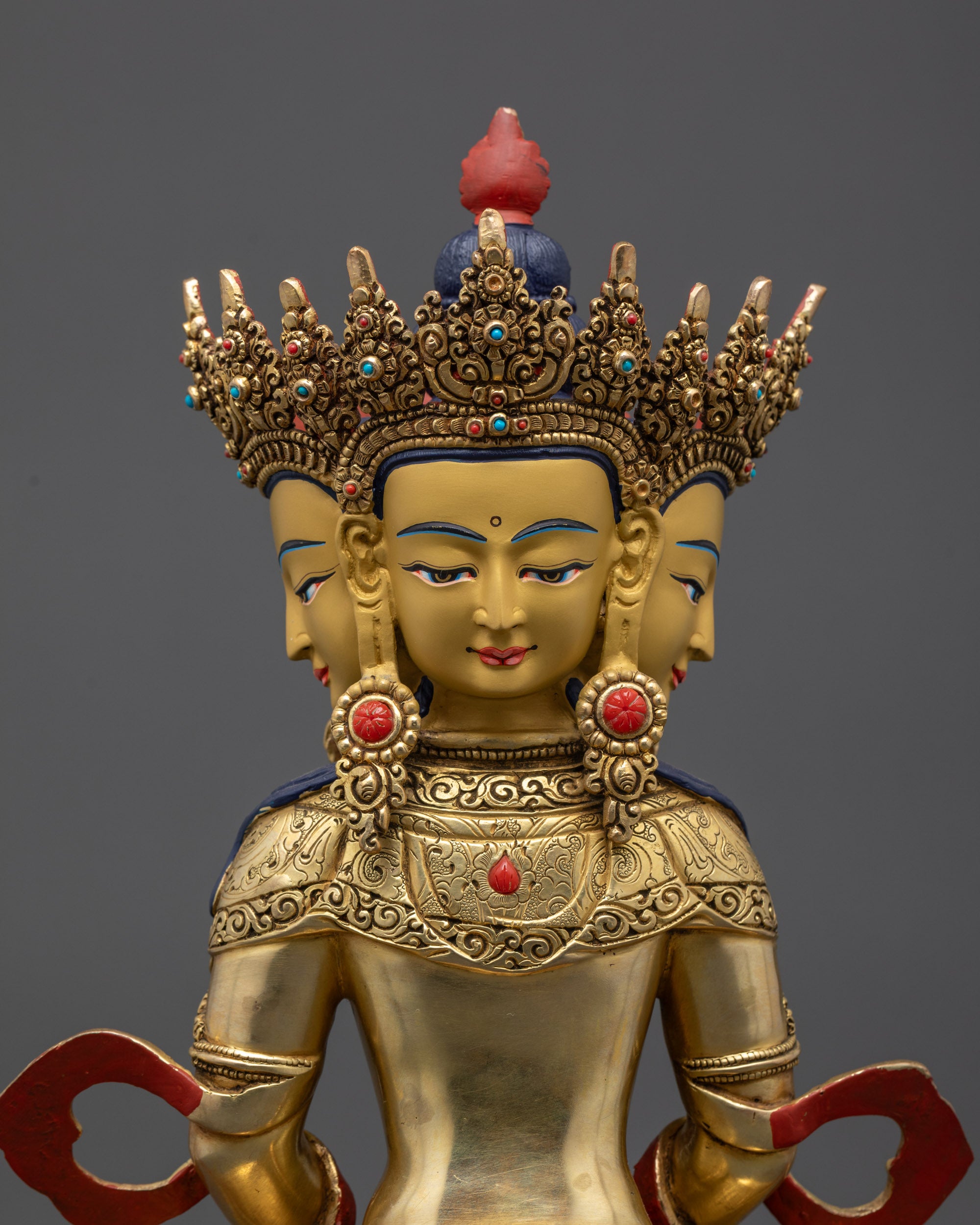 Supreme Enlightenment Vairocana Buddha Statue | Sacred Spiritual Idol