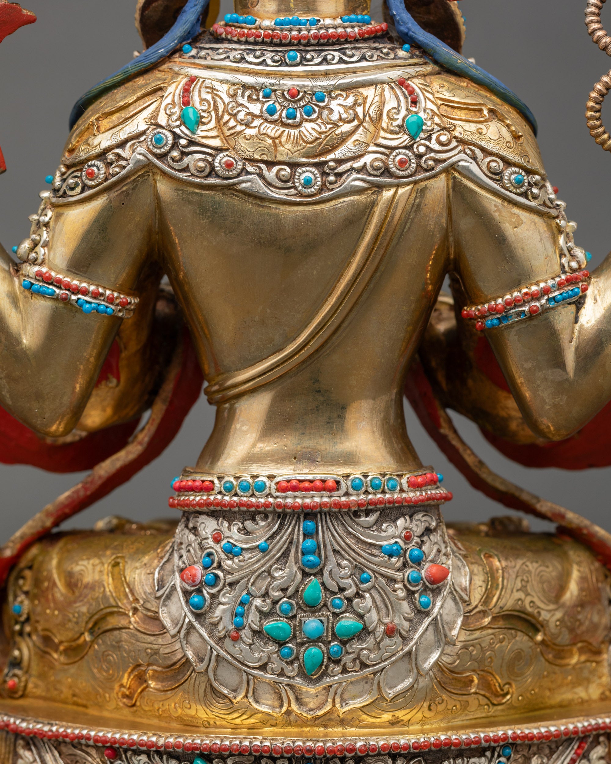 Avalokiteshvara Statue | Four-armed Compassionate Bodhisattva Sculpture