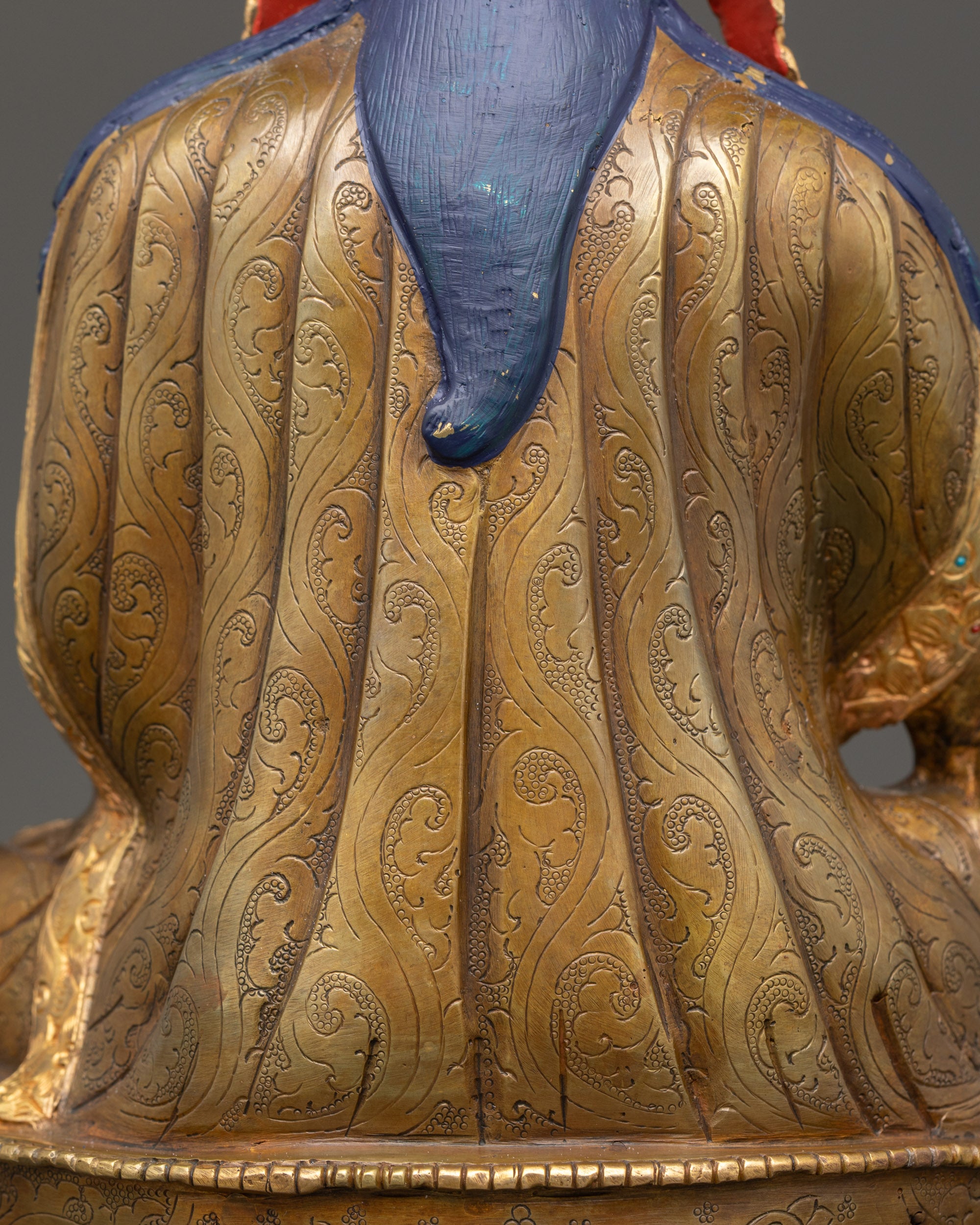 Guru Padmasambhava Statue | Handcrafted Tibetan Master Sculpture