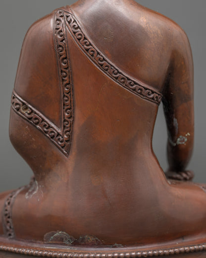 Oxidized Shakyamuni Buddha Statue for Meditation Practice
